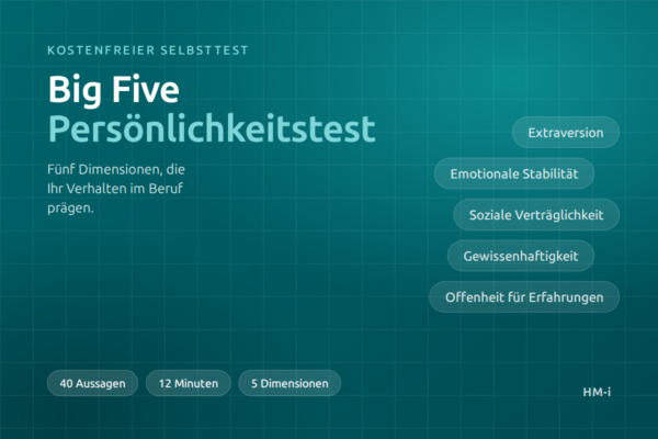 Big Five Persönlichkeitstest: kostenfreier Selbsttest