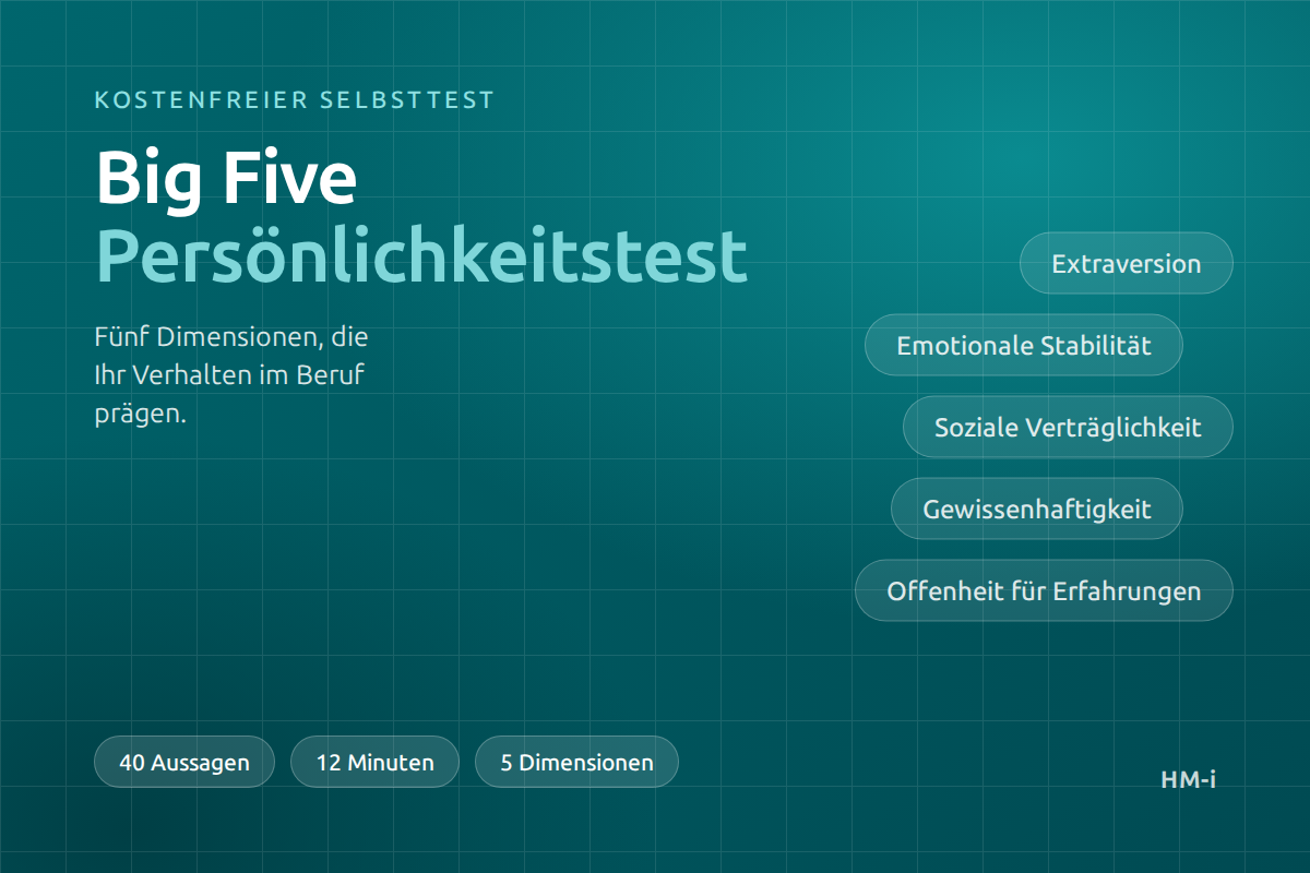 Big Five Persönlichkeitstest: kostenfreier Selbsttest